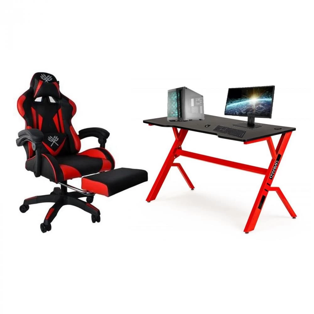GAMER Fauteuil De Bureau Siège Gaming Dossier Inclinable Avec Repose-pieds 5 GAMER Fauteuil De Bureau Siège Gaming Dossier Inclinable Avec Repose-pieds – Image 5