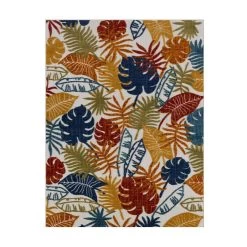 Tapis Extérieur - 70x140cm - Multicolor - 100% Polypropylène Résistant Aux UV - Motifs En Relief - ANTIBES