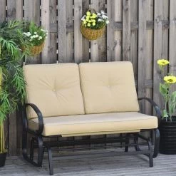 Banc à Bascule De Jardin 2 Places Style Colonial Acier époxy Noir Coussins Beige -Vous ne pouvez pas battre les meubles. d8a3af2ee150a4e25b6fd49a866c3437 none 8c27ac5166a31029013436a3b51abd59 8c27ac5