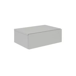 Chevet Suspendu OCEANE En Mélaminé Gris Clair Mat