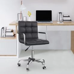 Chaise De Bureau Fauteuil Manager Pivotant Hauteur Réglable Revêtement Synthétique Capitonné Noir -Vous ne pouvez pas battre les meubles. e1f60e74c5d34f492abd802d2e17a550 none 0b9ae0d06065c074d94f8c903a2567ca 0b9ae0d