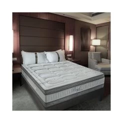 OLYMPE LITERIE | Ensemble Matelas Rhodes Avec Sommier En Bois | 180x200