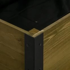 Jardinière Sur Pieds - Potager Sur Roulettes - Inserts D’irrigation, Feutre De Drainage Inclus - Bois Sapin Autoclave