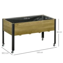 Jardinière Sur Pieds - Potager Sur Roulettes - Inserts D’irrigation, Feutre De Drainage Inclus - Bois Sapin Autoclave 9 Jardinière Sur Pieds - Potager Sur Roulettes - Inserts D’irrigation, Feutre De Drainage Inclus - Bois Sapin Autoclave -Vous ne pouvez pas battre les meubles. e434055d7a1e877be06354e8683f1a50 none c37d40a1729b22b21d9c1baeda3b21e0 c37d40a