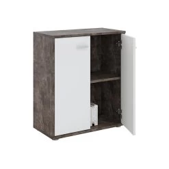 Buffet FIRMIN En Mélaminé Décor Béton Foncé Et Blanc Mat -Vous ne pouvez pas battre les meubles. e9f340accafa607fa024634770535ba3 none bb9ab4a84d5a7a3968bc01410177b9b0 bb9ab4a