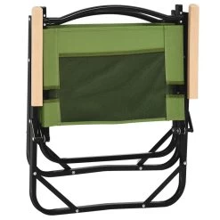 Lot De 2 Chaises De Plage Camping Pliantes - Structure En Aluminium Avec Sac De Transport - Dim. 55L X 55l X 66H Cm Vert