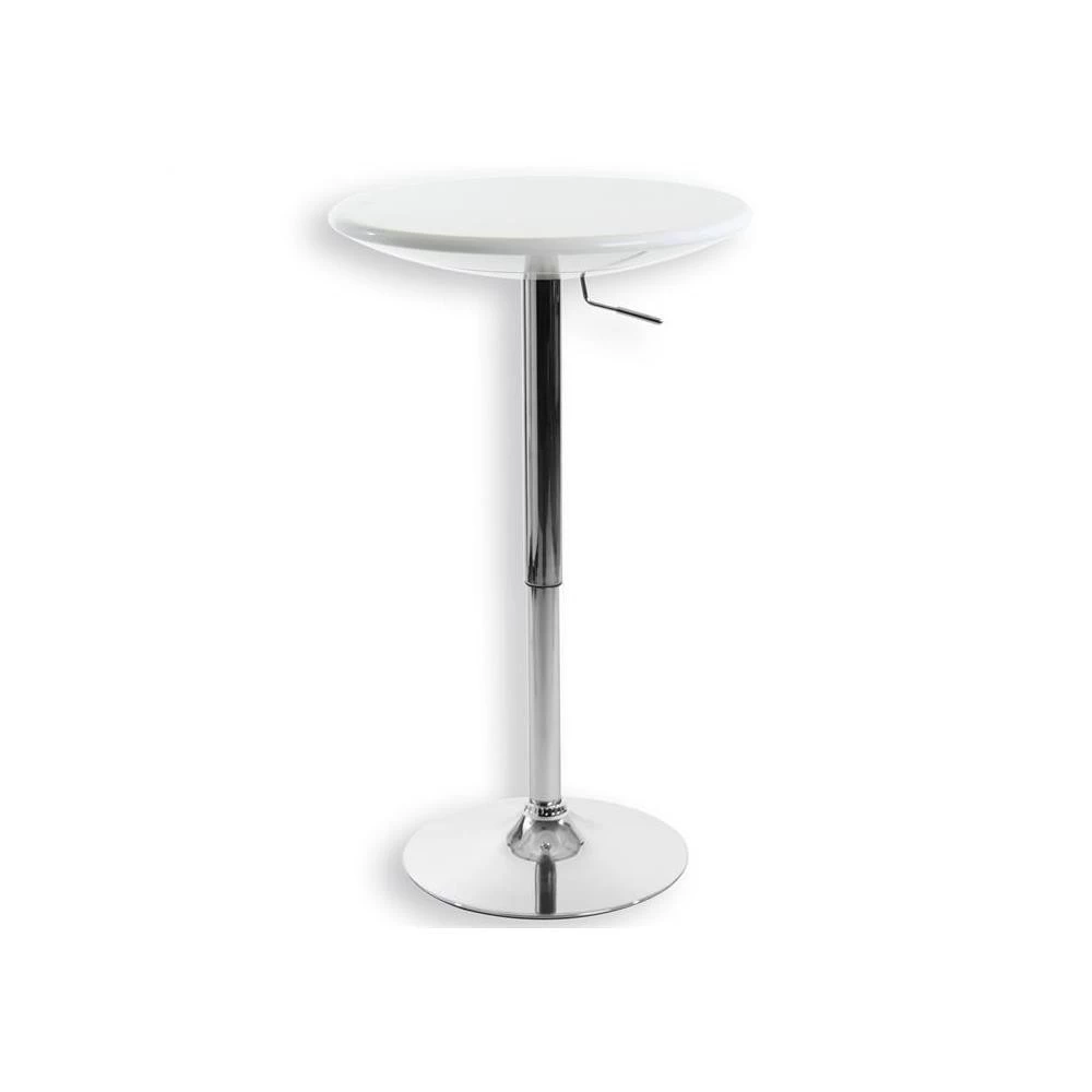 Table Haute De Bar DOMINIK En Plastique Blanc 1 Table Haute De Bar DOMINIK En Plastique Blanc