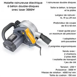 Mallette Rainureuse électrique à Béton Double Disques Avec Laser 3000W 14 Mallette Rainureuse électrique à Béton Double Disques Avec Laser 3000W -Vous ne pouvez pas battre les meubles. f77418d6e60b840b5259db151aff9bf0 none cccdf2928a8ec243a78615159badccdc cccdf29