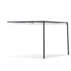 Pergola Adossable Retractable Dim. 3L X 3l X 2,3H M Pavillon De Jardin Toile Polyester Haute Densité Crème Structure Métal époxy Gris -Vous ne pouvez pas battre les meubles. fbd0ca9185732b86b504ede316e35c43 none 06ced9e413c1bcf1872f0c3aae6867f8 06ced9e
