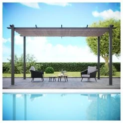 Tonnelle/Pergola Aluminium 3x4m Toile Coulissante Rétractable - Gris Taupe - Hero XL -Vous ne pouvez pas battre les meubles. fc1370591fab493eccd6df8ee9d7ab9b none ee64ebcf08d42842d6ee4bc4e0d7fce8 ee64ebc