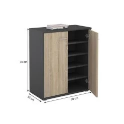 Meuble à Chaussures OLYMPE En Mélaminé Gris Mat Et Décor Chêne Sonoma -Vous ne pouvez pas battre les meubles. fc76d7d85ad13cb8eb440b3d9dbc0fb2 none 3b01a1bc1179a22549d2aa44065f3077 3b01a1b