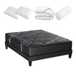 OLYMPE LITERIE | Pack Prêt à Dormir Poros 180x200 Cm | Matelas Mémoire De Forme + Sommier + Accessoires -Vous ne pouvez pas battre les meubles. fedbef9a67eb01c8500631117047335b none 80ac2607645cced5b5a470c161692ddb 80ac260