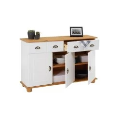 Buffet COLMAR En Pin Massif 2 Tiroirs Et 3 Portes Lasuré Blanc Et Brun -Vous ne pouvez pas battre les meubles. ff44bdf7861d2b7a1f67bae2a1e04763 none 512c1aec68ce1065c3d49d06a1e33c2b 512c1ae